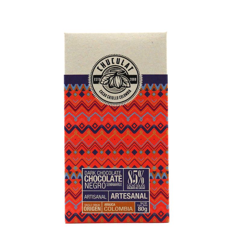 Barra de Chocolate Oscuro Origen Arauca 85% 