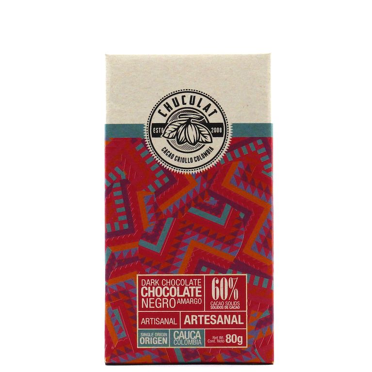 Barra de Chocolate Oscuro Origen Cauca 60% 